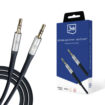 3.5mm Audio Cable - 3.5mm 3MK, 1m, Black