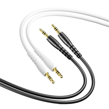 Audiojohto 3.5mm - 3.5mm XO Design NB-R270, 1m, Musta