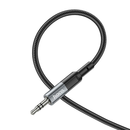 Audiojohto 3.5mm - 3.5mm HOCO UPA23, 1m, Harmaa