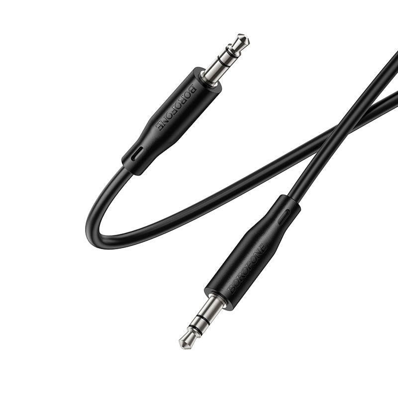 3,5 mm - 3,5 mm Borofone BL26 Standard äänikaapeli, 1 m, musta