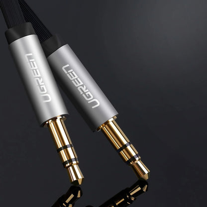 Audiojohto 3.5mm - 3.5mm UGREEN AV119 Angled, 2m, Musta