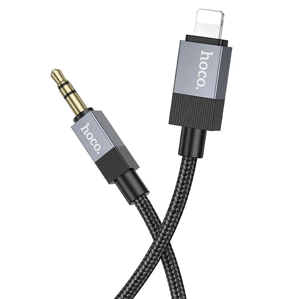 Audio Lightning -kaapeli 3,5 mm HOCO UPA32A, 1 m, Musta