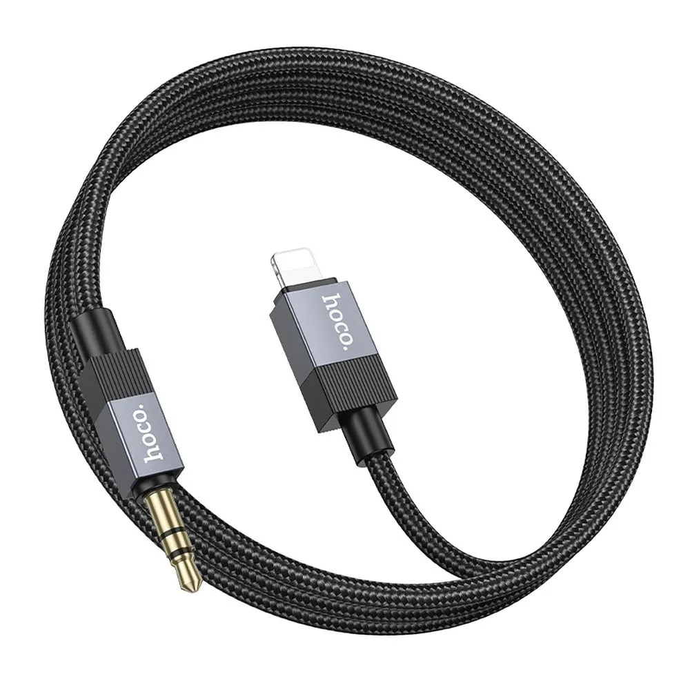 Audio Lightning -kaapeli 3,5 mm HOCO UPA32A, 1 m, Musta