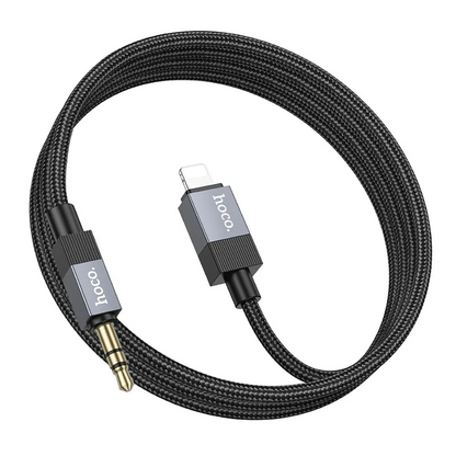 Audio Lightning -kaapeli 3,5 mm HOCO UPA32A, 1 m, Musta