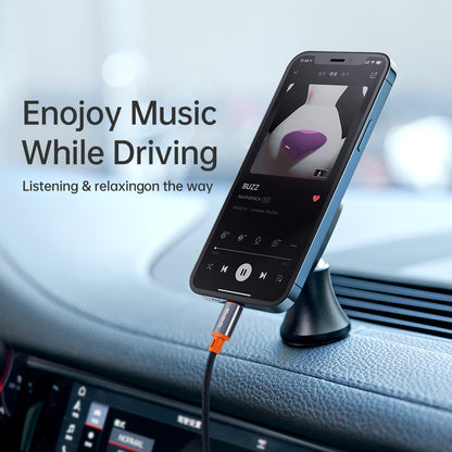 Lightning - 3.5mm McDodo CA-0780 Castle -audiokaapeli, 1.2m, Musta