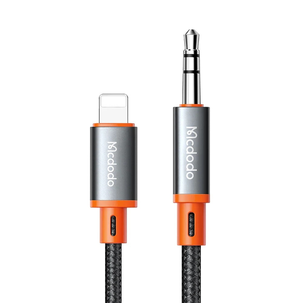 Audio Lightning - 3.5mm McDodo CA-0890 -kaapeli, 1.8m, Musta