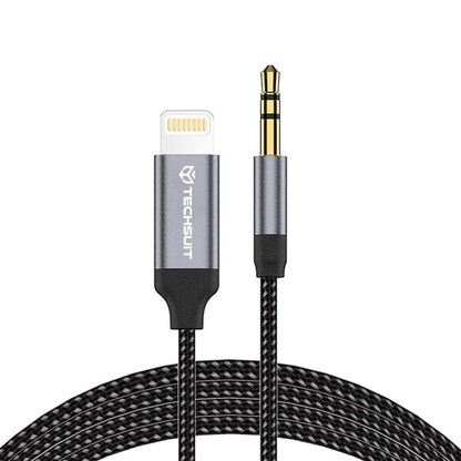 Audio Lightning -kaapeli 3.5mm Techsuit AC10 SoundShell, 1.5m, Harmaa