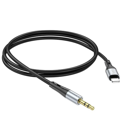 Audio Lightning -kaapeli 3,5 mm HOCO UPA22, 1 m, Musta