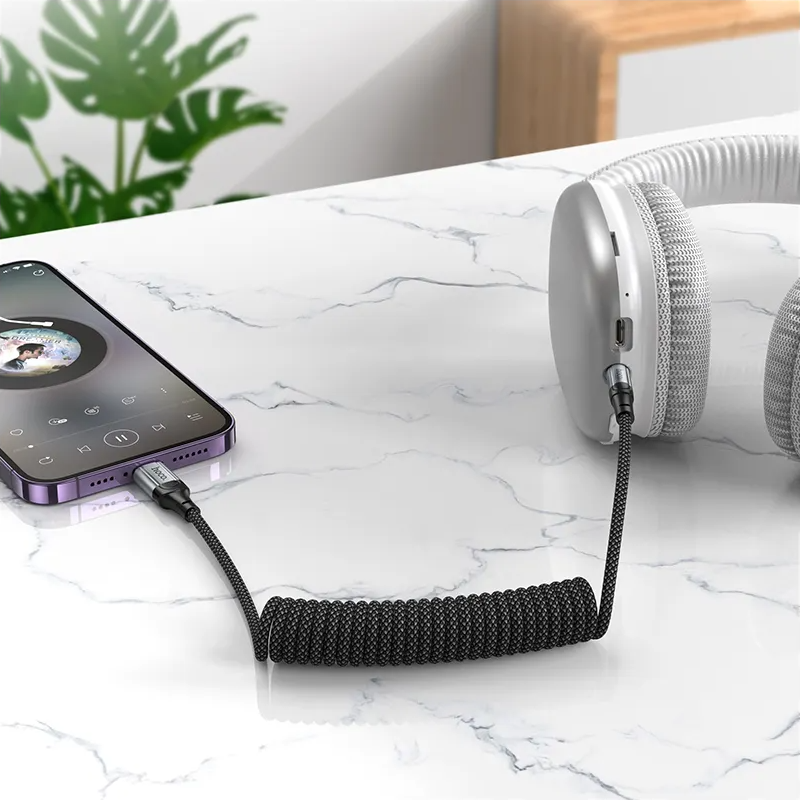 Audio Lightning -kaapeli 3.5mm HOCO UPA33A, 1.5m, Musta