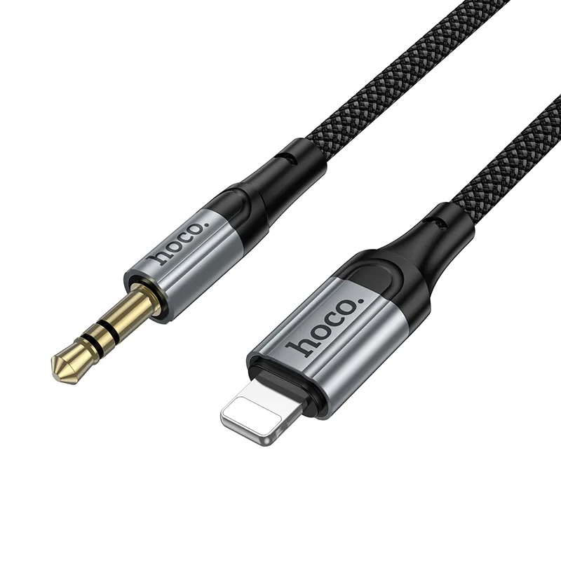 Audio Lightning -kaapeli 3.5mm HOCO UPA33A, 1.5m, Musta