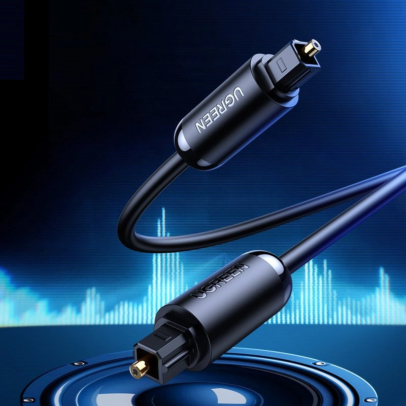 UGREEN AV122 Optinen Äänikaapeli, Toslink / SPDIF, 1.5m, Musta