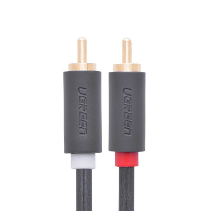 UGREEN AV104 Audio Cable, 2 x RCA - 2 x RCA, 2m, Musta