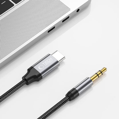 USB-C to 3.5mm Tech-Protect Ultraboost Audio Cable, 1m, Black