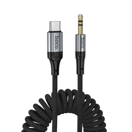 USB-C - 3.5mm HOCO UPA33B -audiokaapeli, 1.5m, Musta