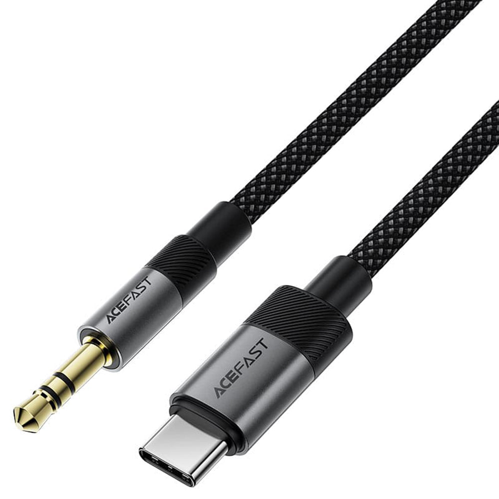 Audio USB-C - 3,5 mm Acefast J11, 1 m, Musta