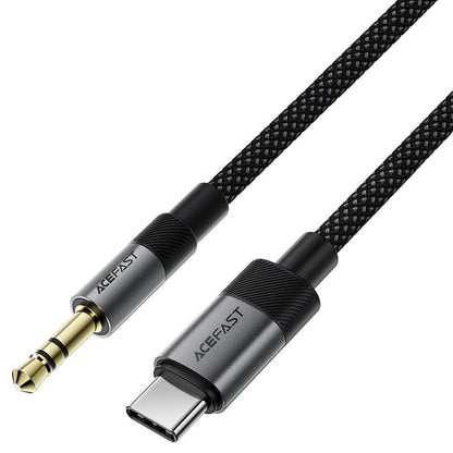 Audio USB-C - 3,5 mm Acefast J11, 1 m, Musta