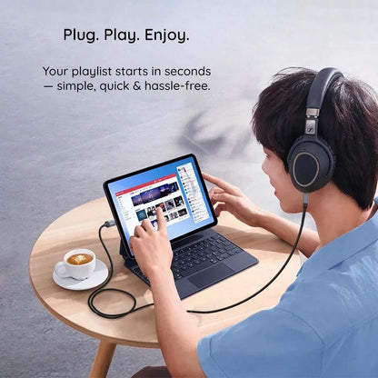 Audiojohto USB-C - 3.5mm Techsuit AC16 NexaSound, 1m, Harmaa