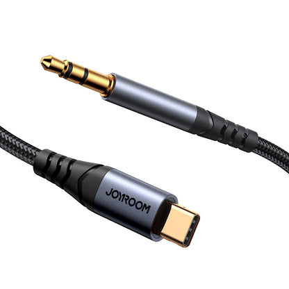 USB-C - 3,5 mm Joyroom SY-A07 -audiokaapeli, 1,2 m, musta