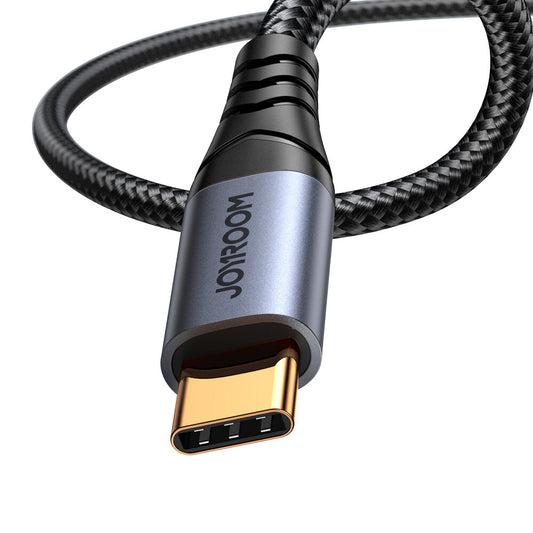 USB-C - 3,5 mm Joyroom SY-A07 -audiokaapeli, 1,2 m, musta