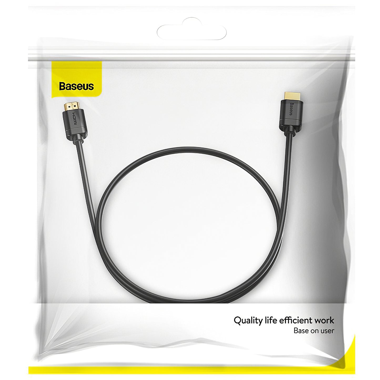 Baseus Video Cable, HDMI - HDMI, 4K, 1m, Musta CAKGQ-A01
