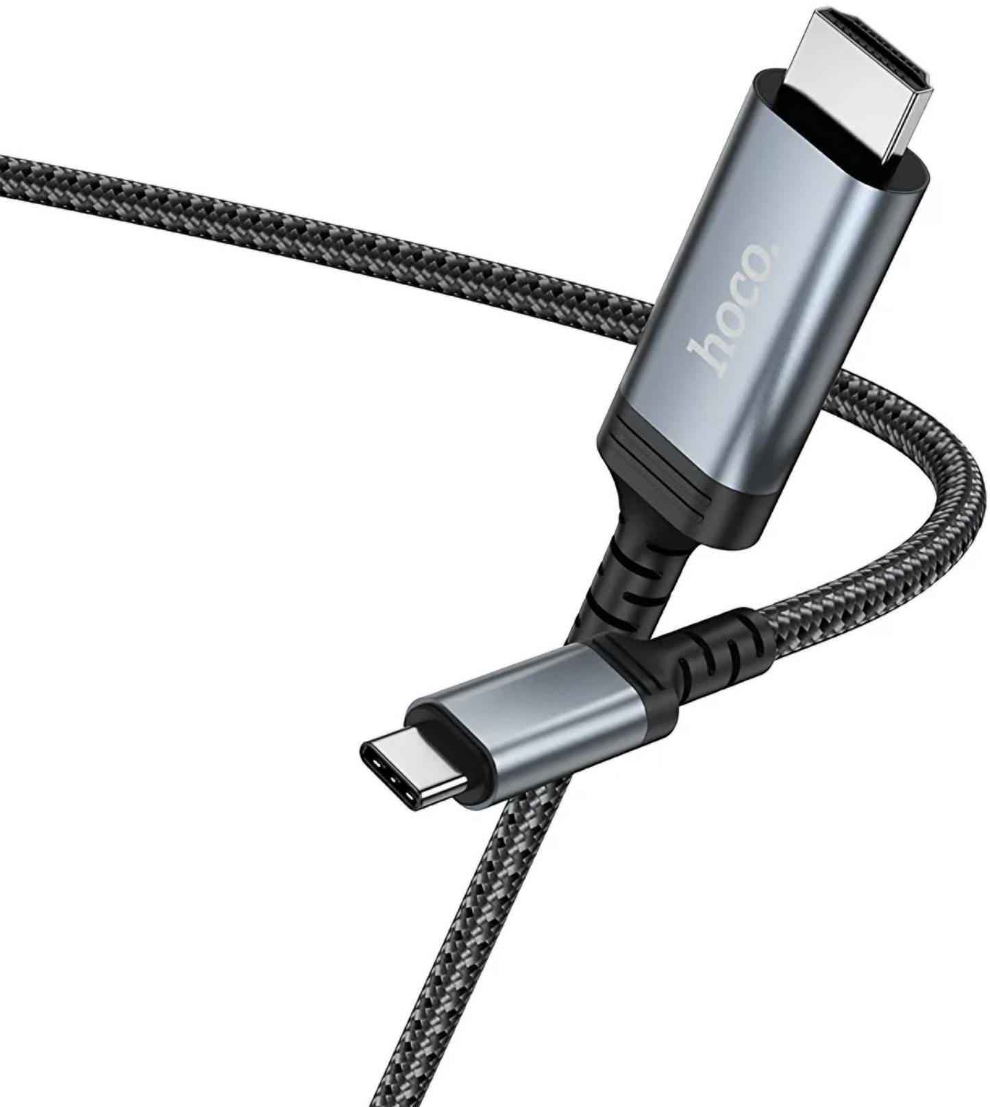 USB-C - HDMI HOCO UA43 Audio- ja Videokaapeli, 1.8m, Harmaa