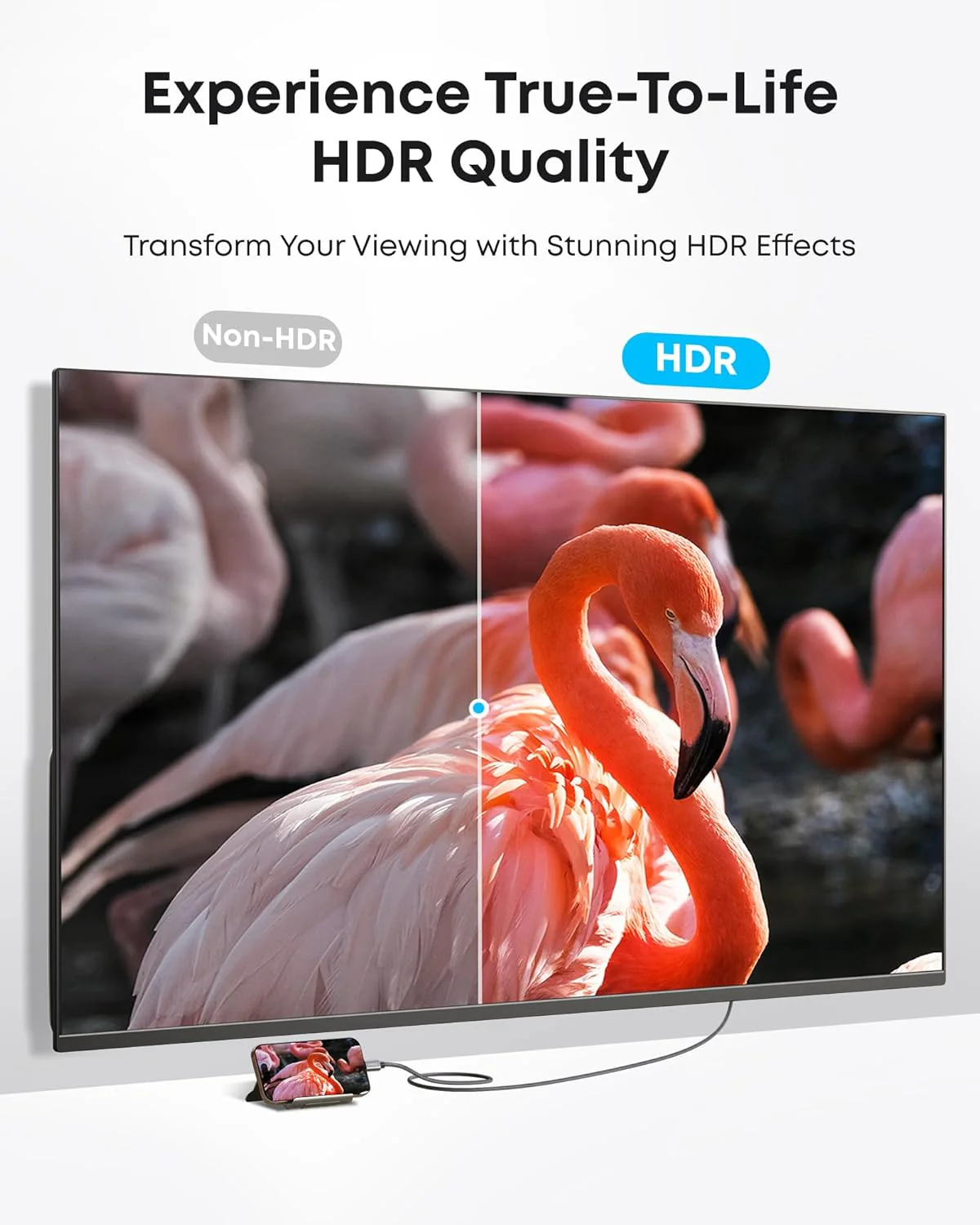 Audio- ja videokaapeli USB-C - HDMI Anker Nano, 1.8m, Harmaa A87E0H12