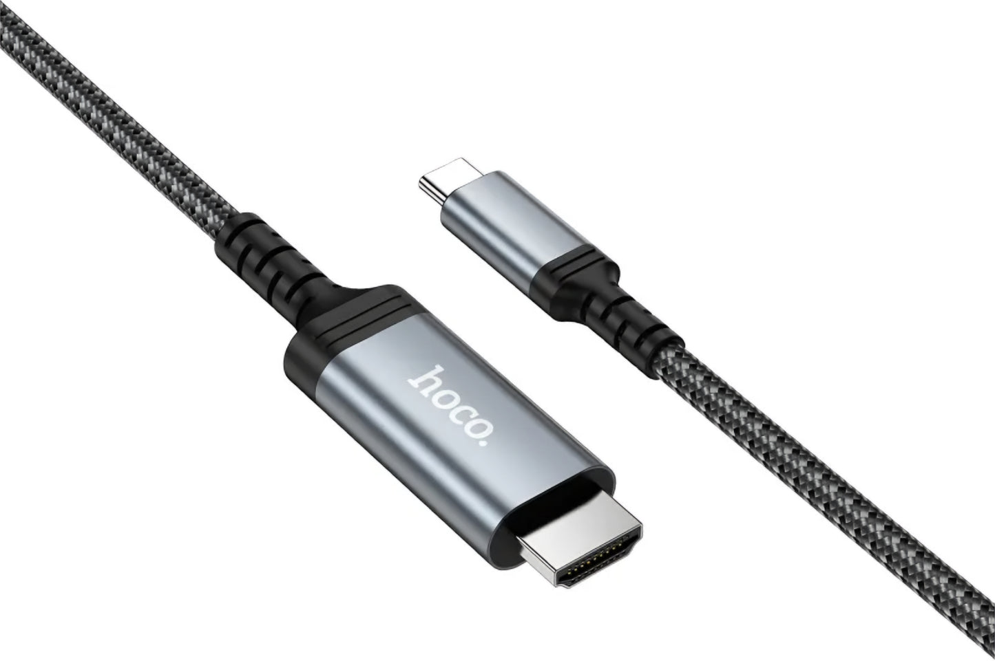 USB-C - HDMI HOCO UA43 Audio- ja Videokaapeli, 1.8m, Harmaa