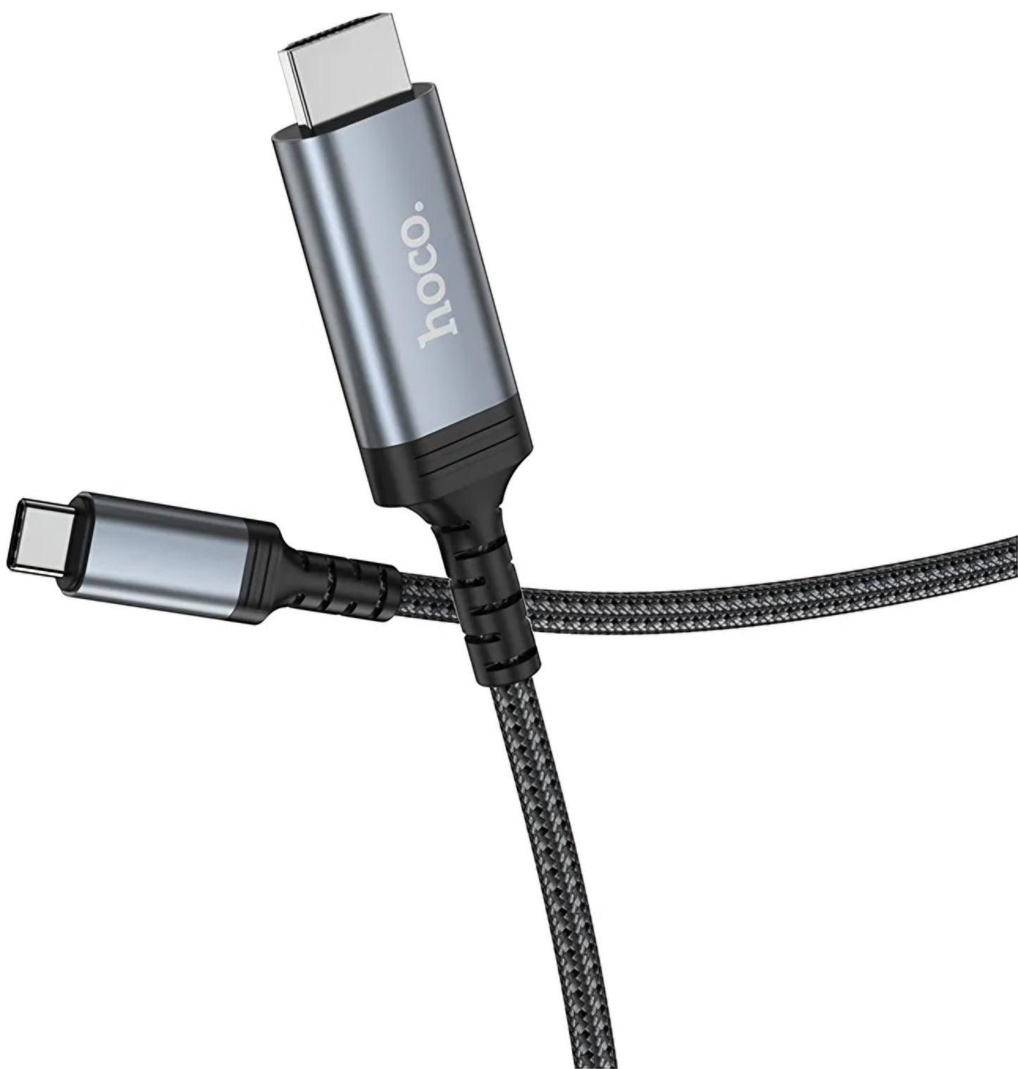 USB-C - HDMI HOCO UA43 Audio- ja Videokaapeli, 1.8m, Harmaa