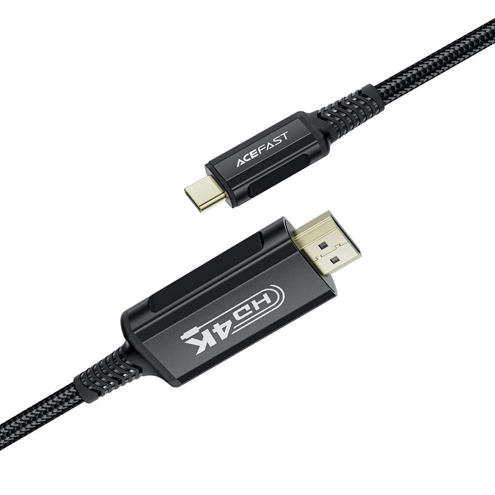 USB-C to HDMI Audio and Video Cable Acefast C1-10, 1.8m, Black