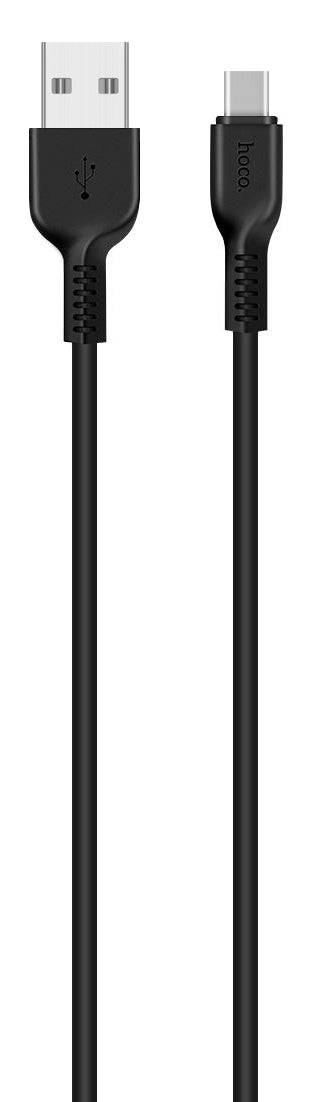 USB-A - USB-C HOCO Flash X20 -data- ja latauskaapeli, 18W, 2m, Musta