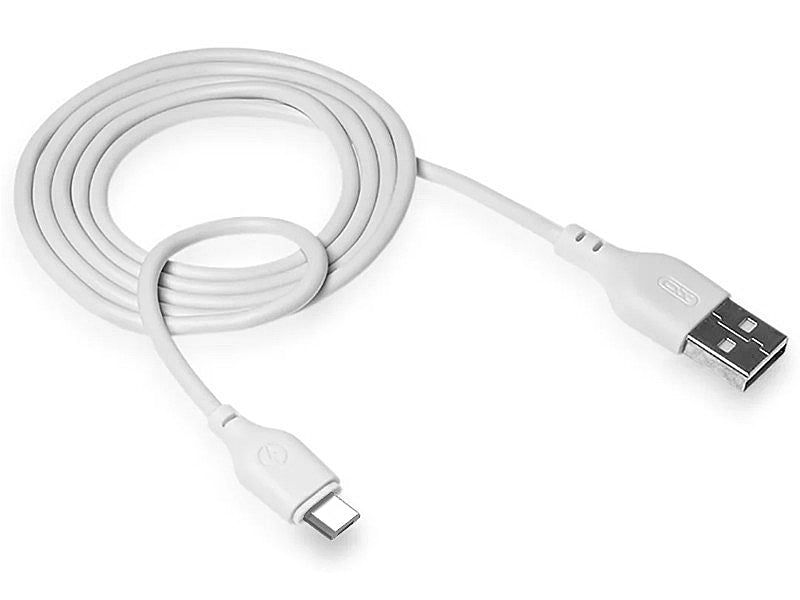 USB-A to microUSB Data and Charging Cable XO Design NB103, 18W, 2m, White