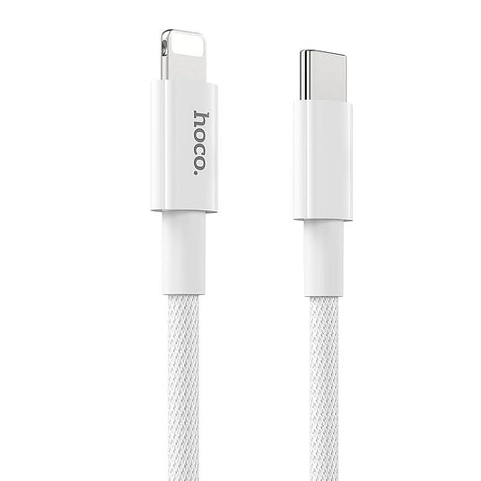 USB-C - Lightning HOCO X56 Data- ja Latauskaapeli, 20W, 1m, Valkoinen