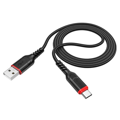 USB-A - USB-C HOCO X59 Victory -data- ja latauskaapeli, 18W, 1m, Musta