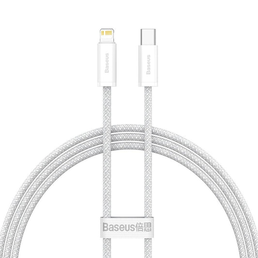 USB-C - Lightning Baseus Dynamic Fast Charging data- ja latauskaapeli, 20W, 1m, valkoinen CALD000002