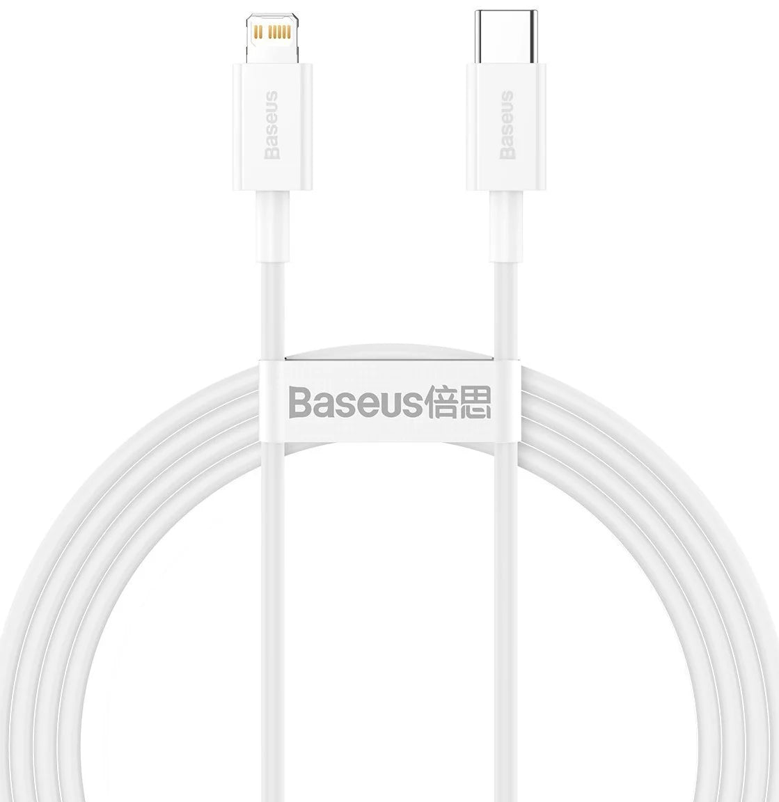 Tieto- ja latauskaapeli USB-C - Lightning Baseus Superior Series, 20W, 1.5m, valkoinen CATLYS-B02 