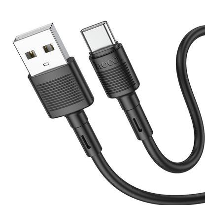 USB-A - USB-C HOCO X83 Victory -data- ja latauskaapeli, 20W, 1m, Musta