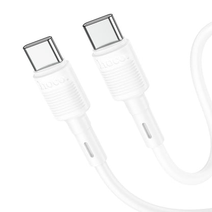 USB-C - USB-C HOCO X83 Victory -data- ja latauskaapeli, 60W, 1m, Valkoinen