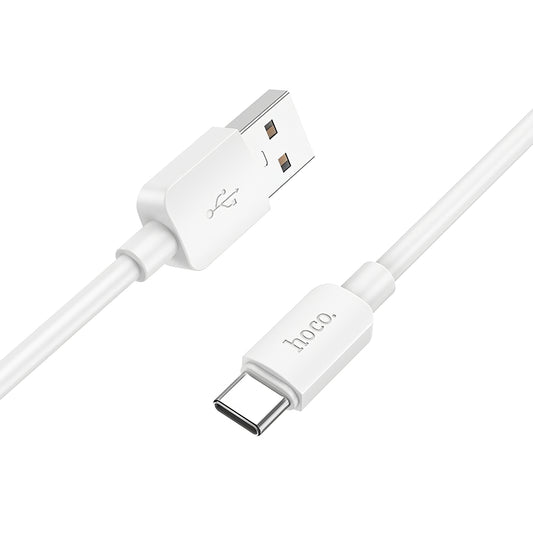 USB-A - USB-C HOCO X96 Data- ja latauskaapeli, 27W, 1m, Valkoinen