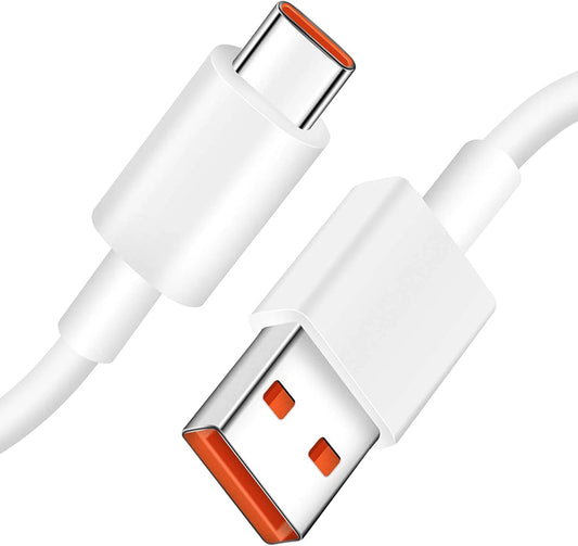Xiaomi USB-A - USB-C Data- ja Latauskaapeli, 120W, 1m, Valkoinen BHR6032GL