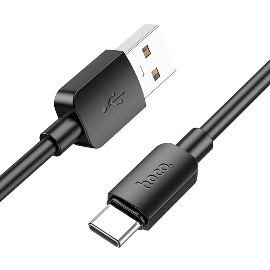 USB-A - USB-C HOCO X96 Data- ja latauskaapeli, 27W, 0.25m, Musta