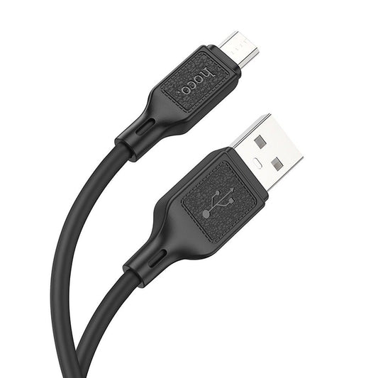 Tieto- ja latauskaapeli USB-A - microUSB HOCO X90, 18W, 1m, musta, musta 