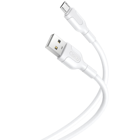 USB-A - microUSB-lataus- ja tiedonsiirtokaapeli XO Design NB212, 18W, 1m, Valkoinen
