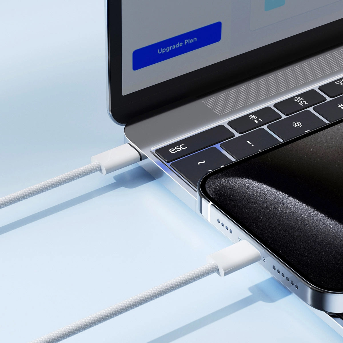 USB-C Data and Charging Cable - USB-C Joyroom S-A45, 60W, 1m, White 