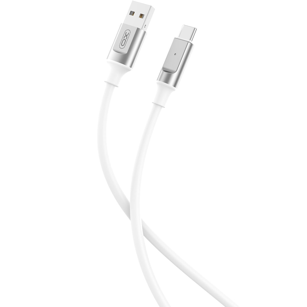 USB-A - USB-C -lataus- ja tiedonsiirtokaapeli XO Design NB251, 18W, 1m, Valkoinen
