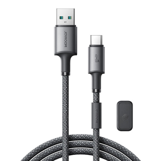 USB-A - USB-C Joyroom S-A50 Data- ja Latauskaapeli, 60W, 1.2m, Harmaa