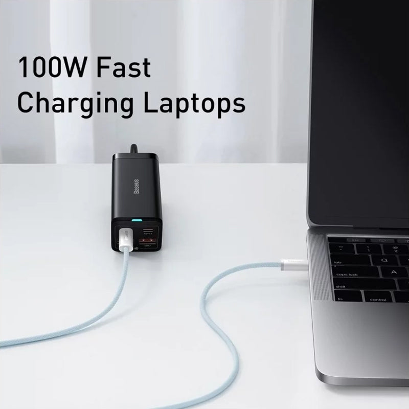 USB-C - USB-C Baseus Dynamic Series -data- ja latauskaapeli, 100W, 1m, Sininen CALD000203