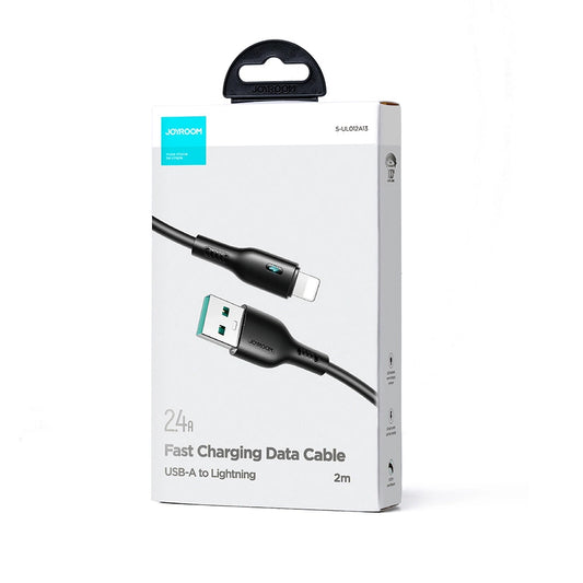 USB-A - Lightning Joyroom A13 Data- ja Latauskaapeli, 18W, 2m, Musta