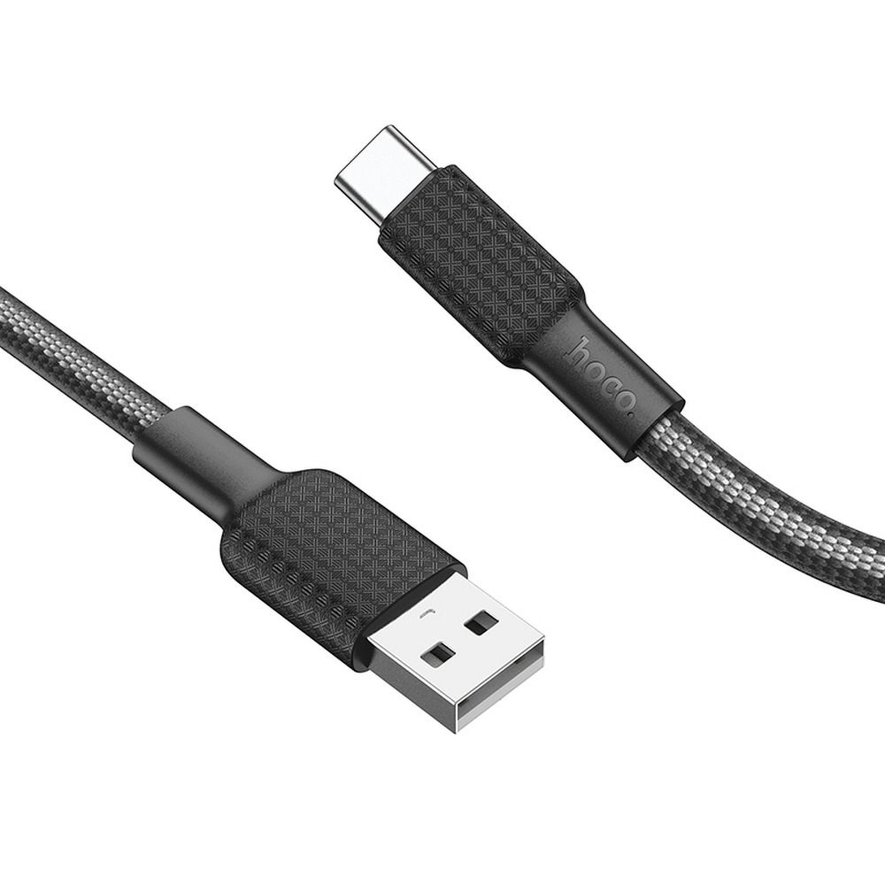 USB-A - USB-C HOCO X69 Data- ja Latauskaapeli, 18W, 1m, Musta