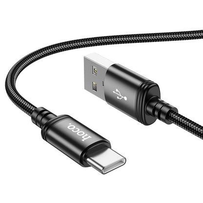 USB-A to USB-C Data and Charging Cable HOCO X89, 18W, 1m, Black