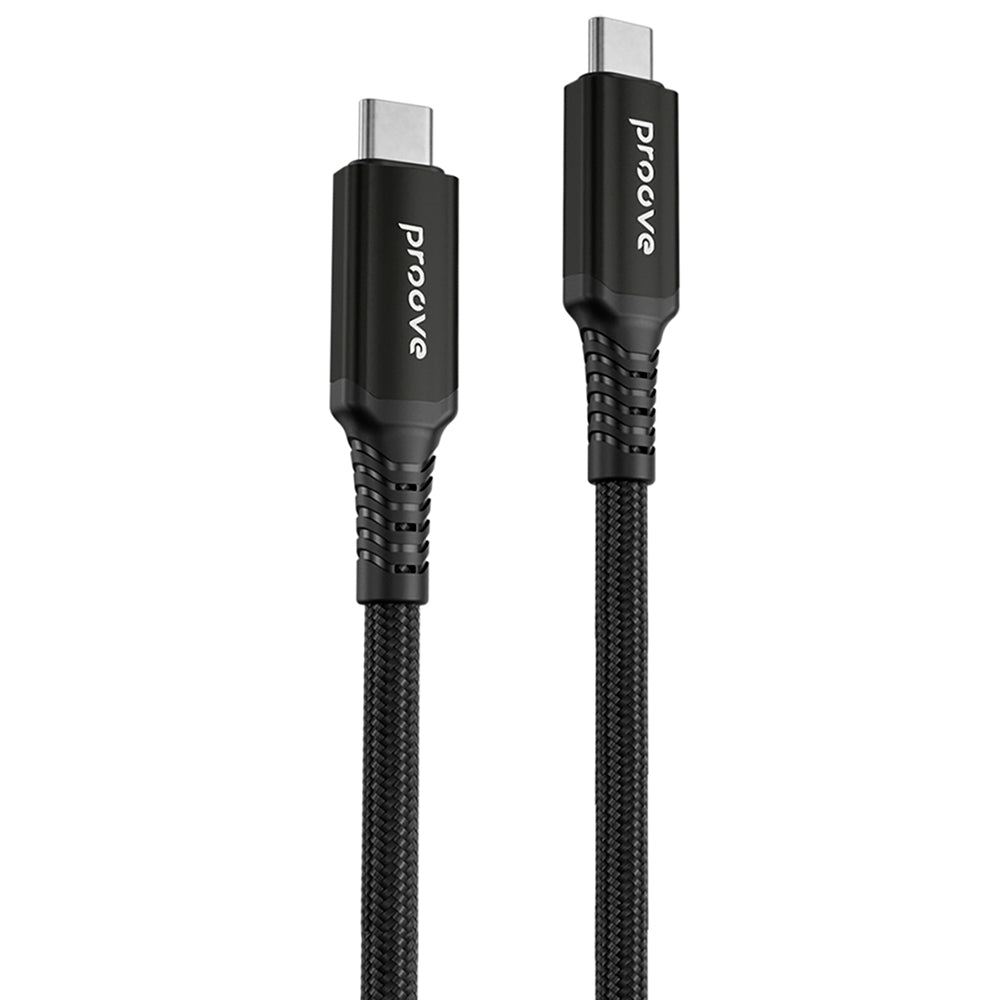 USB-C - USB-C Proove Speed Line -data- ja latauskaapeli, 240W, 1m, Musta